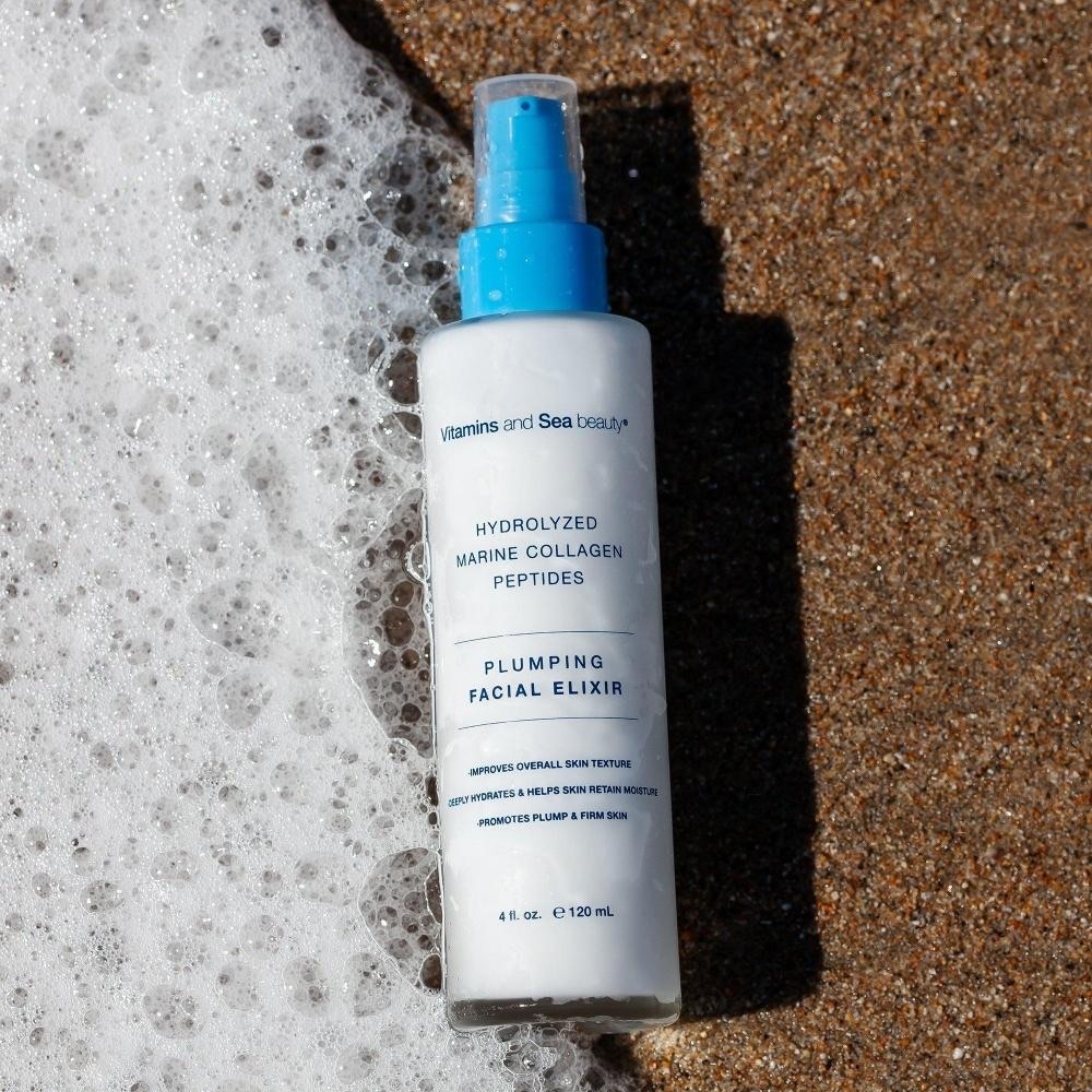🪷 Vitamins & Sea Beauty Plumping Facial Elixir with Collagen & Peptides